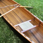 K045 Wooden Canoe Dark Stained Finish 18 ft 